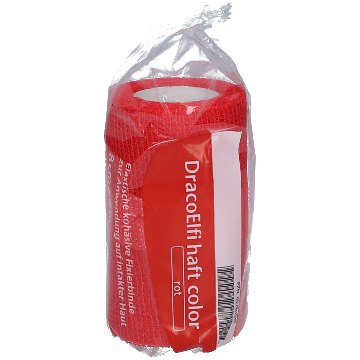 DRACOELFI haft color Fixierbinde 8 cmx4 m rot