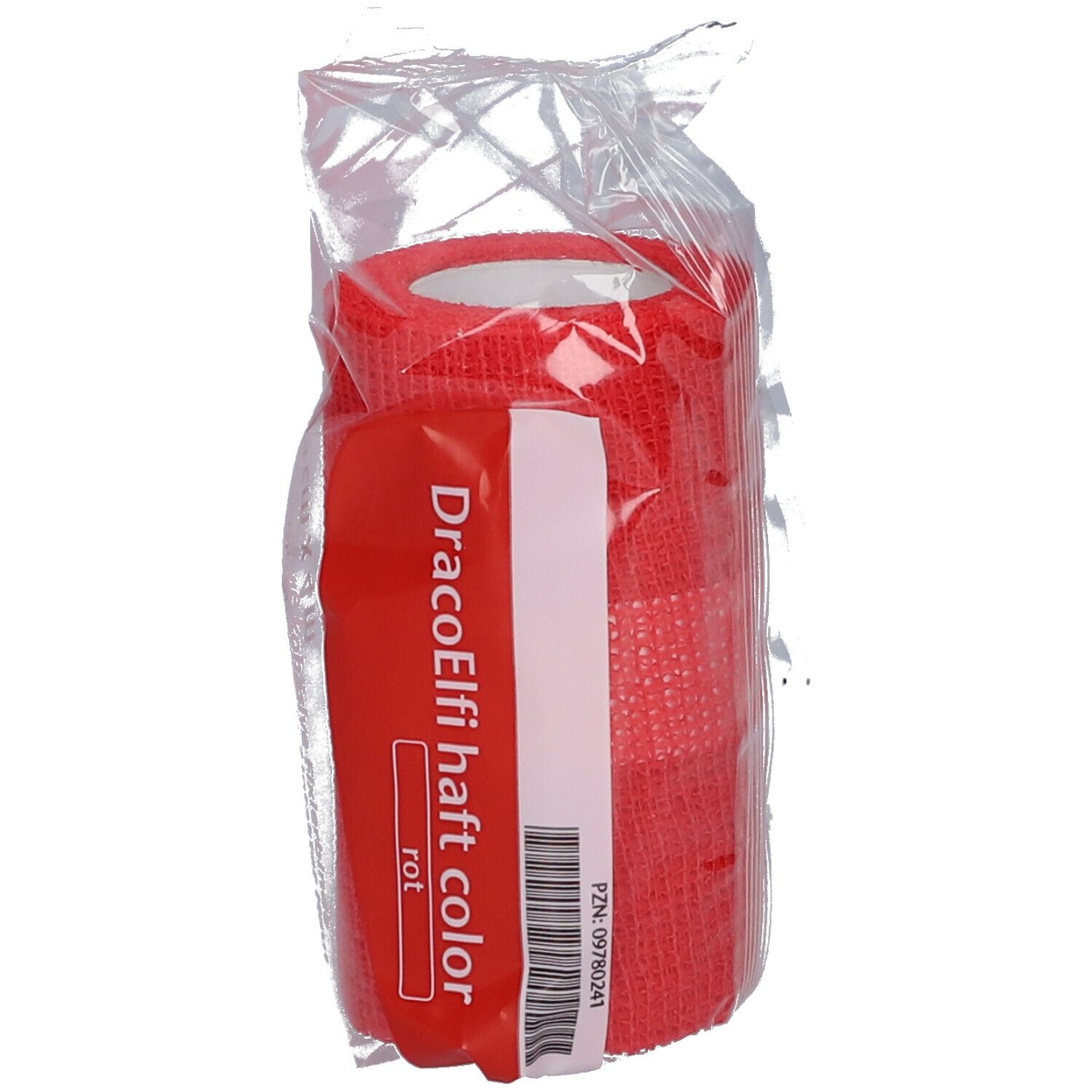 DRACOELFI haft color Fixierbinde 8 cmx4 m rot