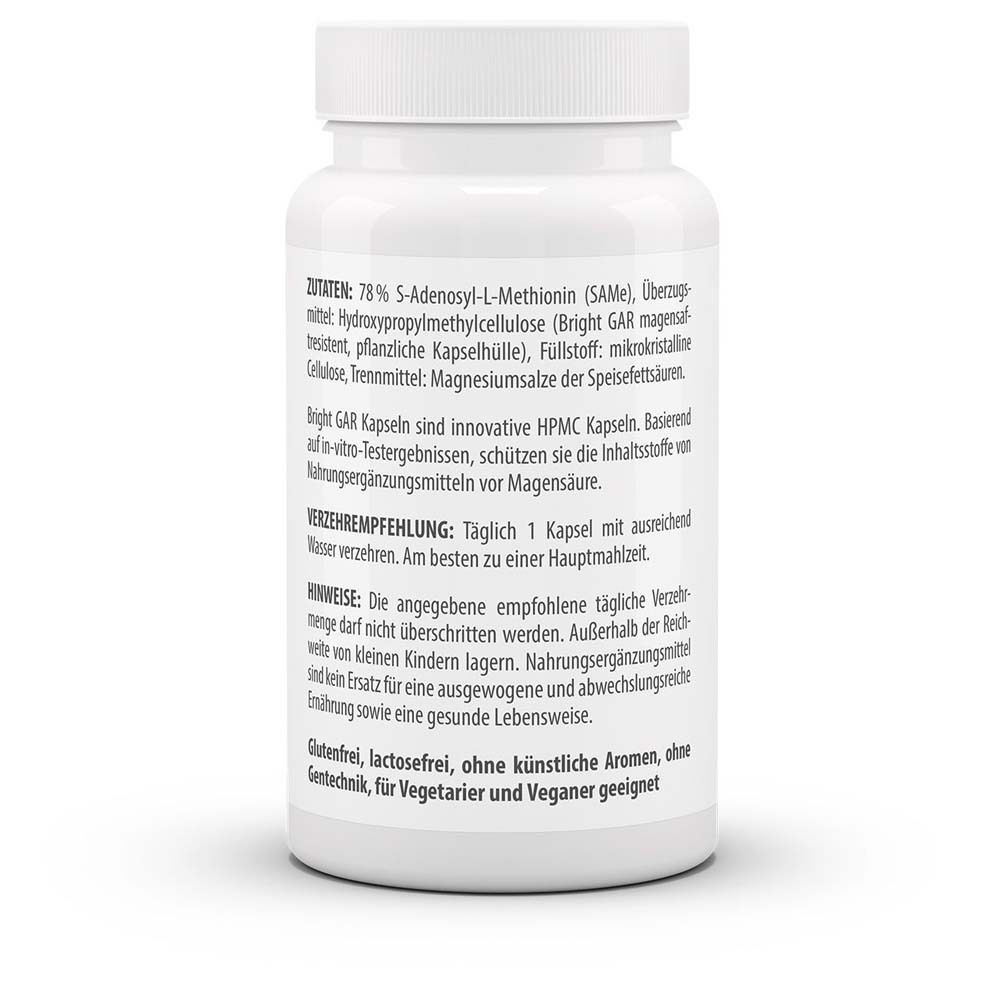 Rückseite der weißen Flasche. Zutatenliste, Verzehrempfehlung, Hinweise. Glutenfrei, lactosefrei, ohne künstliche Aromen.