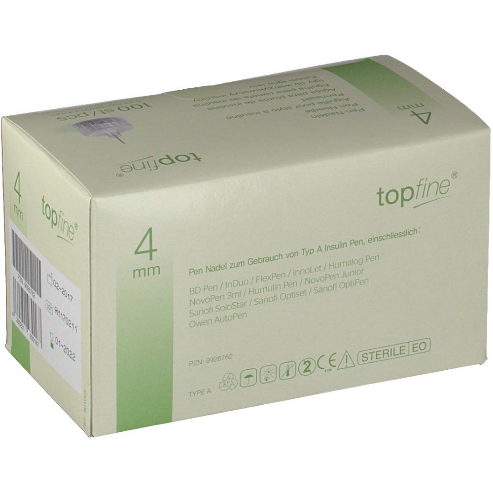 topfine® Kanüle 32 G 4 mm