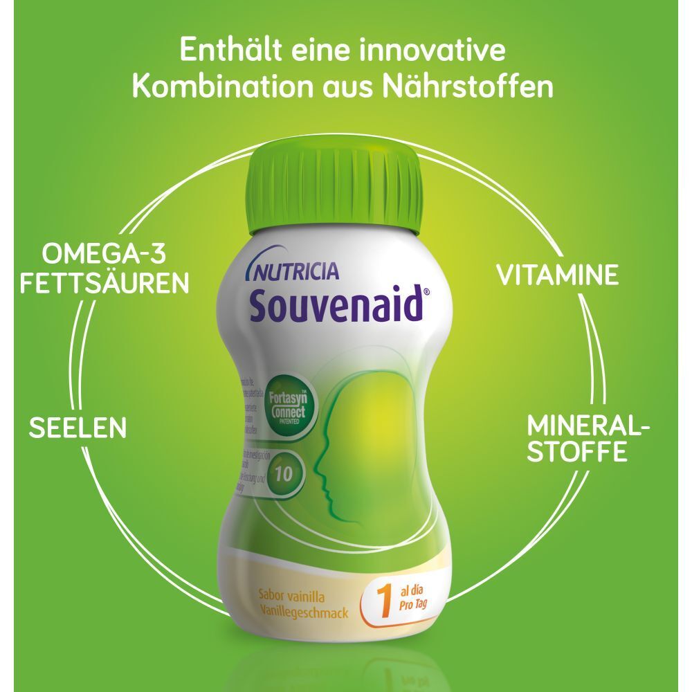 Souvenaid Trinknahrung Vanille Geschmack - Trinknahrung zum Diätmanagement bei Patienten mit früher Alzheimer-Erkrankung