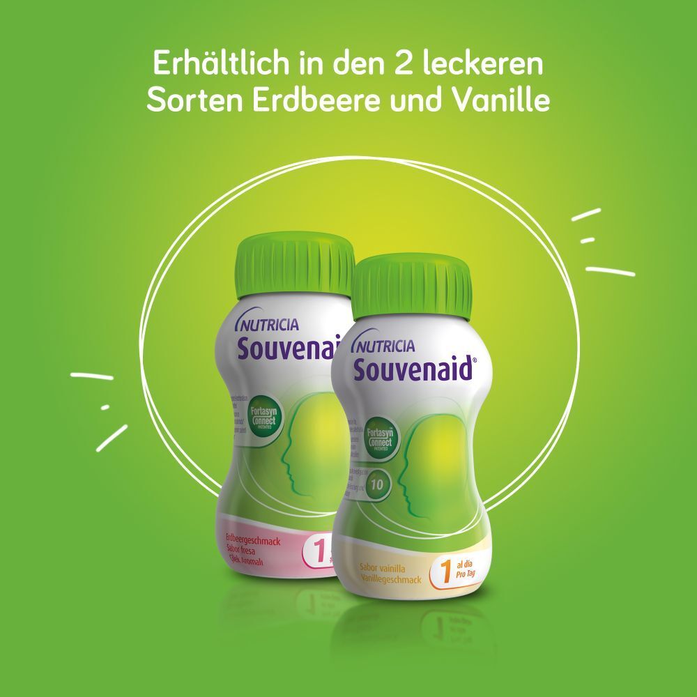 Souvenaid Trinknahrung Vanille Geschmack - Trinknahrung zum Diätmanagement bei Patienten mit früher Alzheimer-Erkrankung