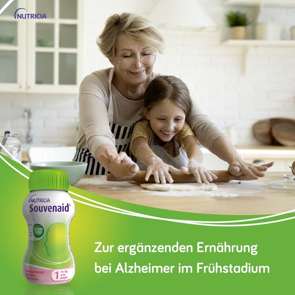 Souvenaid Trinknahrung Erdbeere Geschmack - Trinknahrung zum Diätmanagement bei Patienten mit früher Alzheimer-Erkrankung