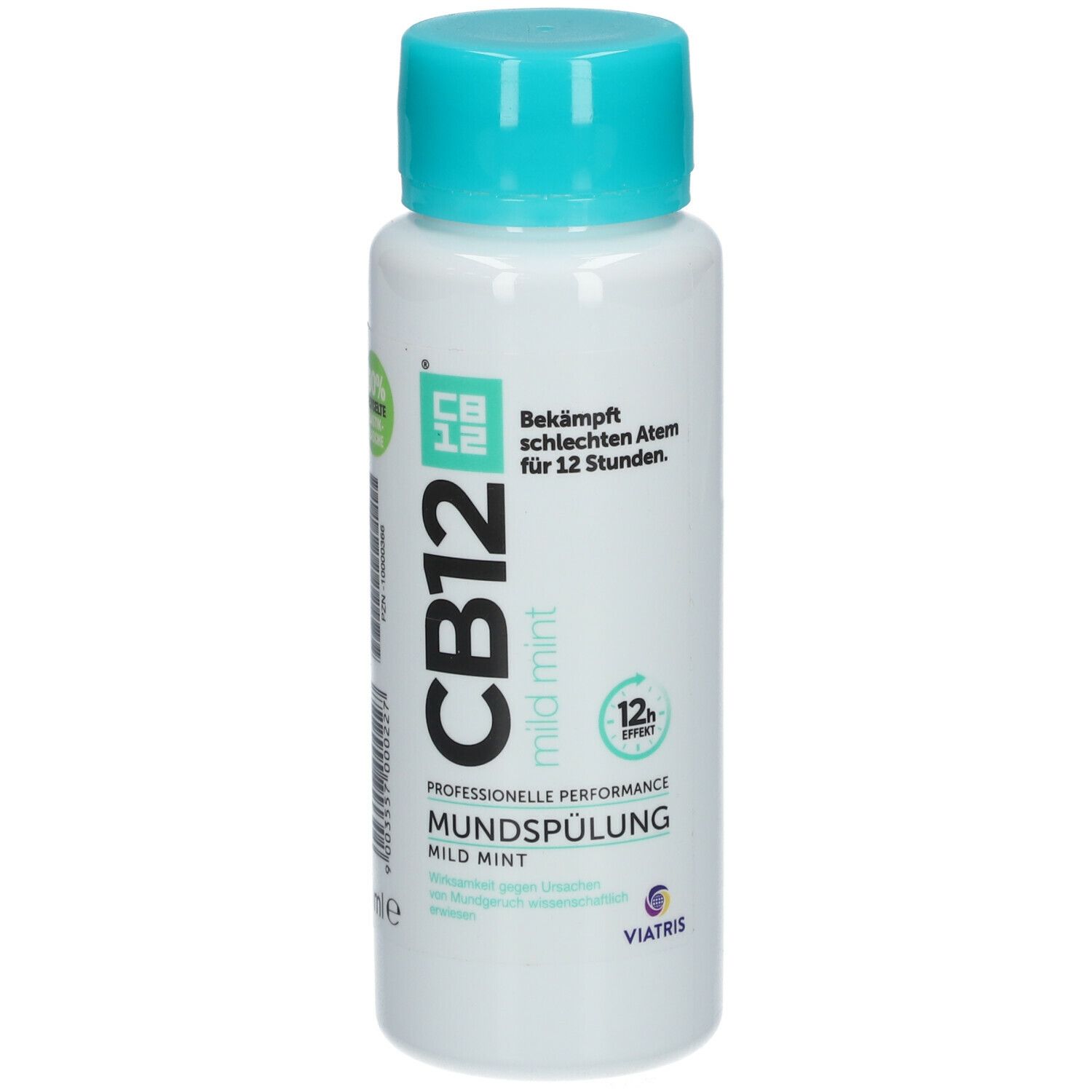 CB12 Mundspülung Mild: Mundwasser mit Zinkacetat & Chlorhexidin, gegen schlechten Atem & Mundgeruch