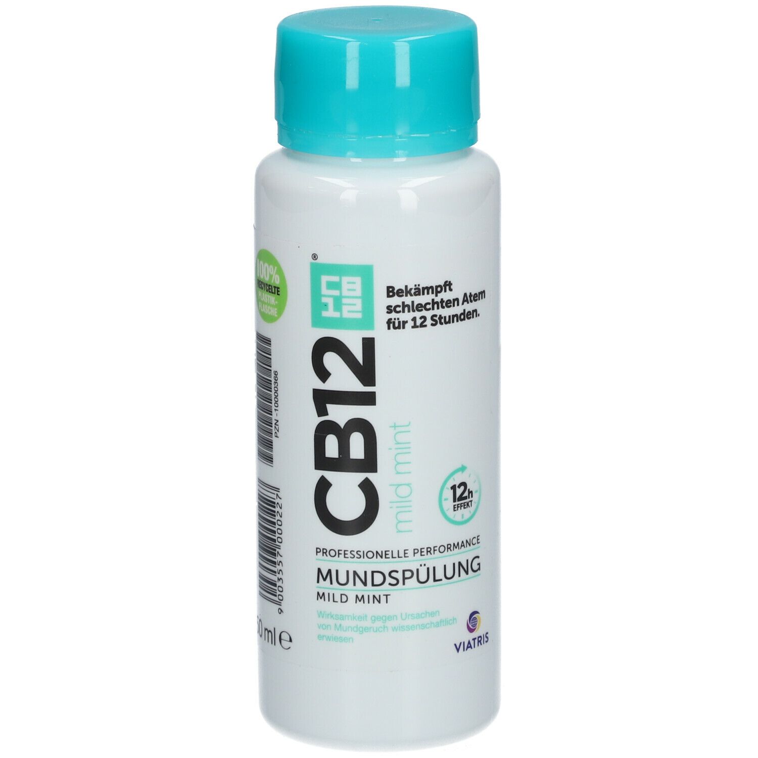 CB12 Mundspülung Mild: Mundwasser mit Zinkacetat & Chlorhexidin, gegen schlechten Atem & Mundgeruch