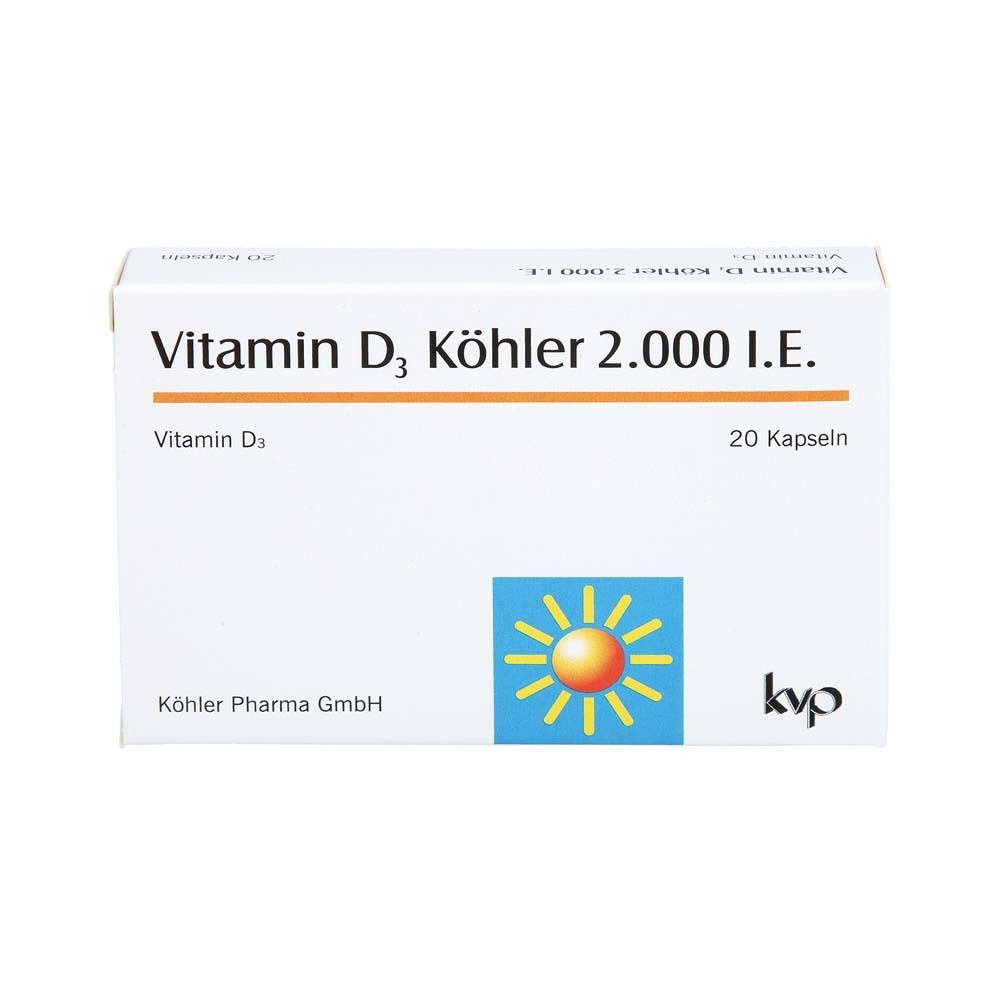 Vitamin D3 Köhler 2000 IE Kapseln