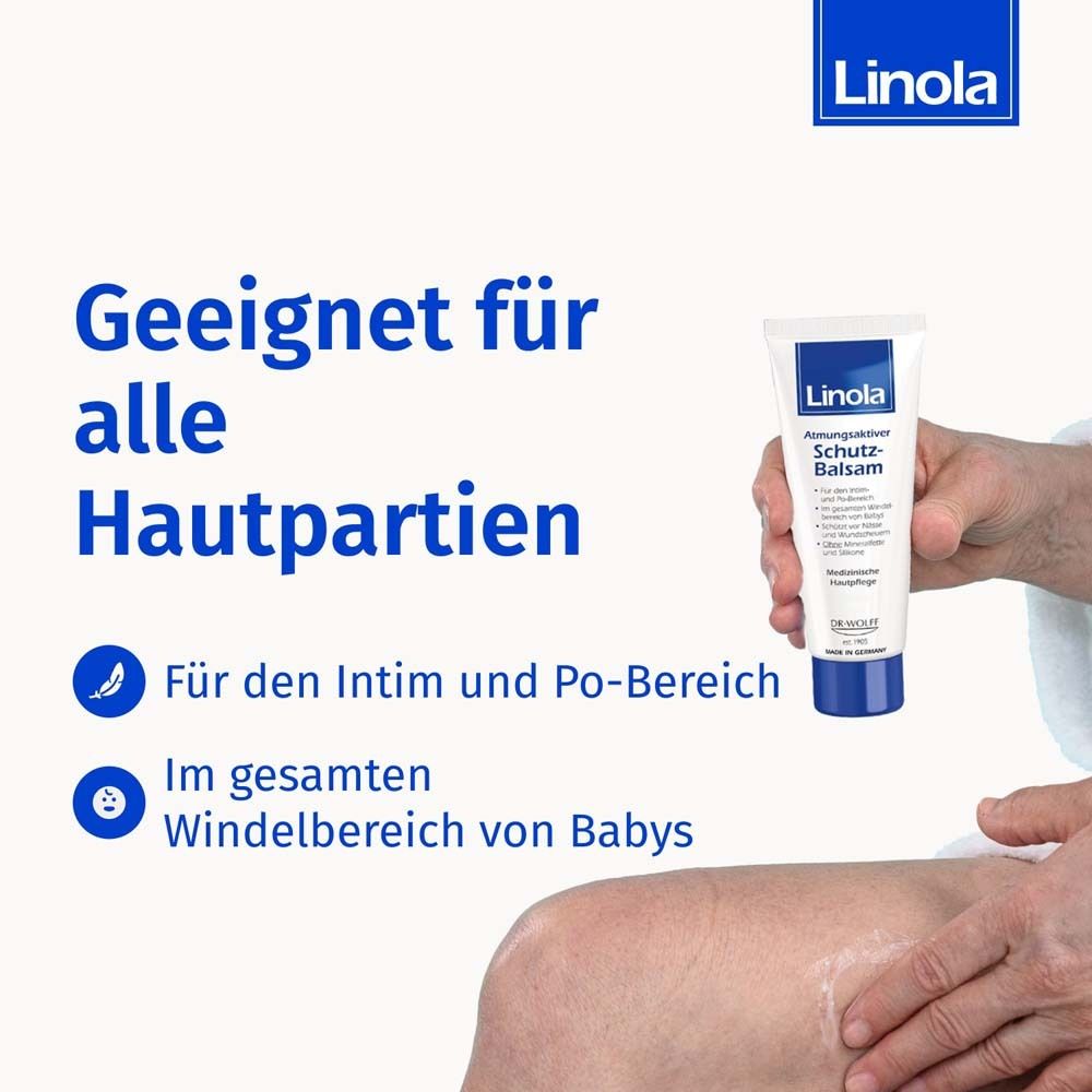 Linola Schutz-Balsam - Wundschutzcreme bei Hautwolf oder gereizter Haut