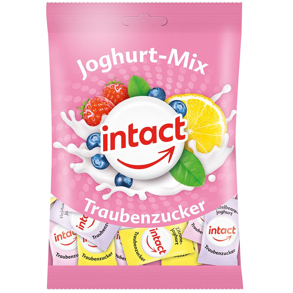intact Beutel Traubenzucker Joghurt-Mix