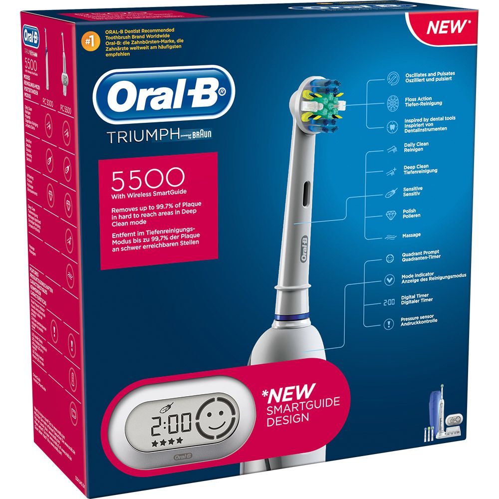 Oral B® Triumph 5500 mit Smart Guide
