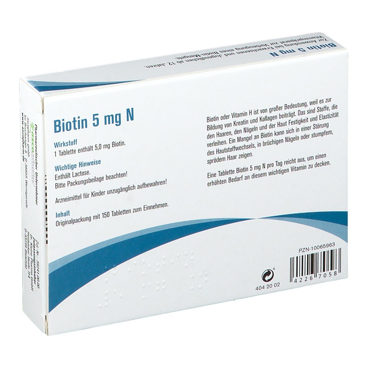 SoVitamed® Biotin 5 mg N