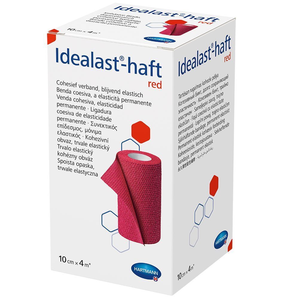 Idealast®-haft Color Binde 10cm x 4 m rot