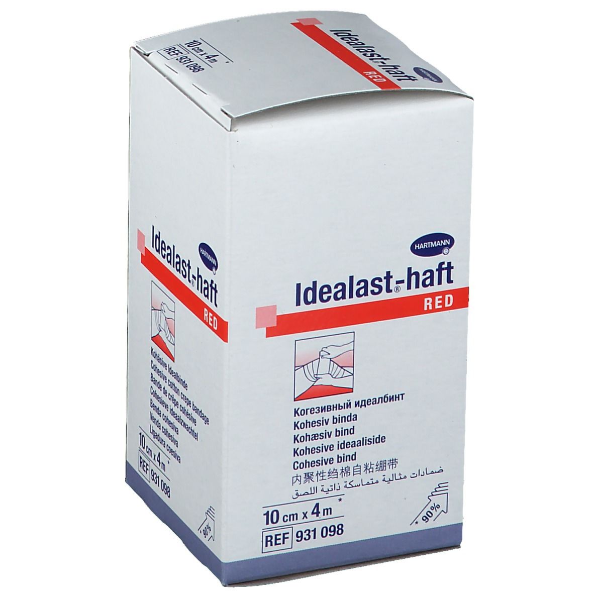 Idealast®-haft Color Binde 10cm x 4 m rot