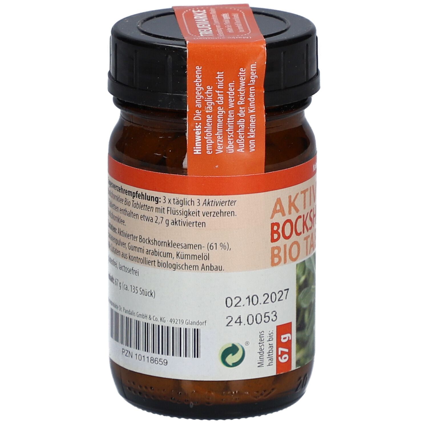 Dr. Pandalis Aktivierter Bockshornklee BIO Tabletten