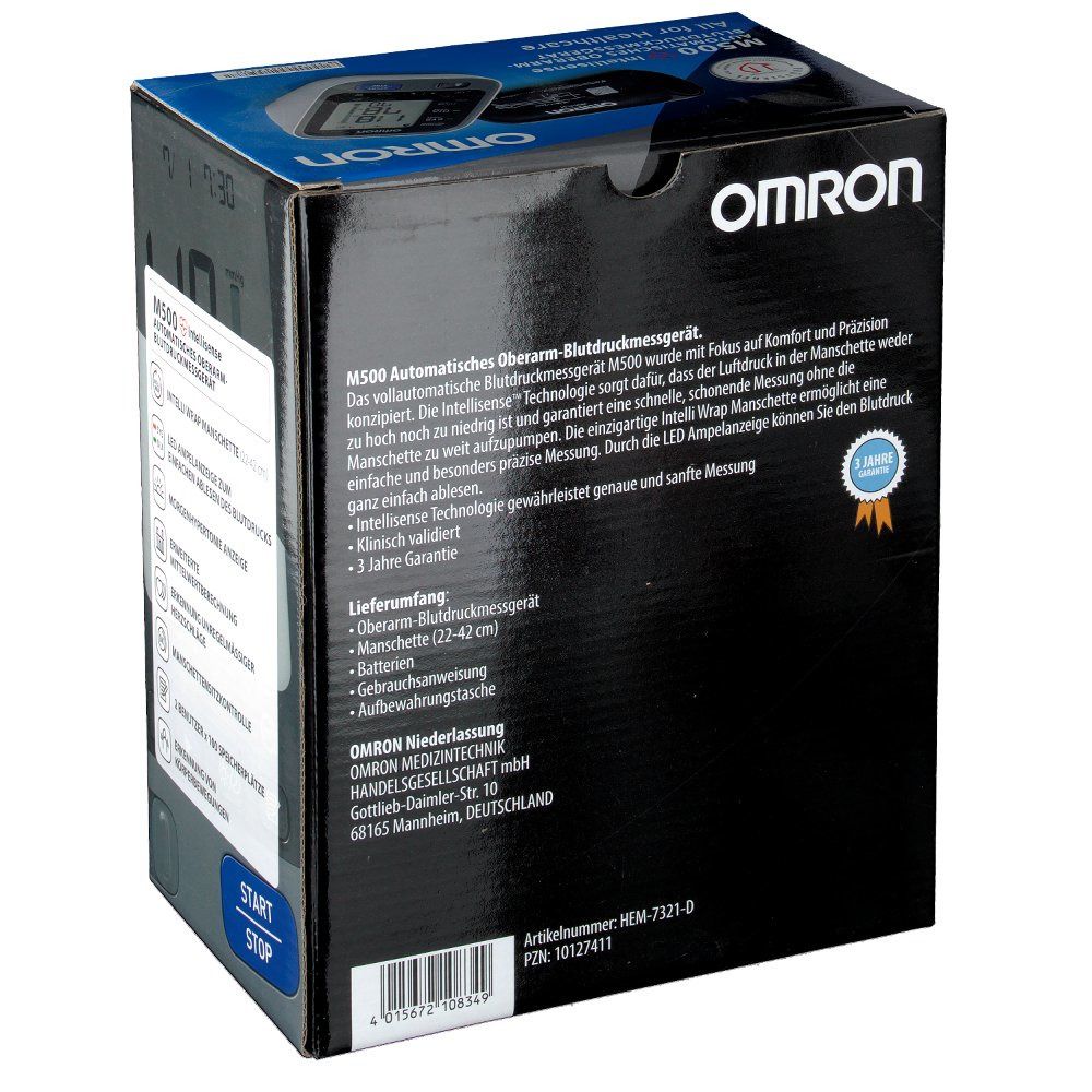 OMRON M500 Oberarm-Blutdruckmessgerät