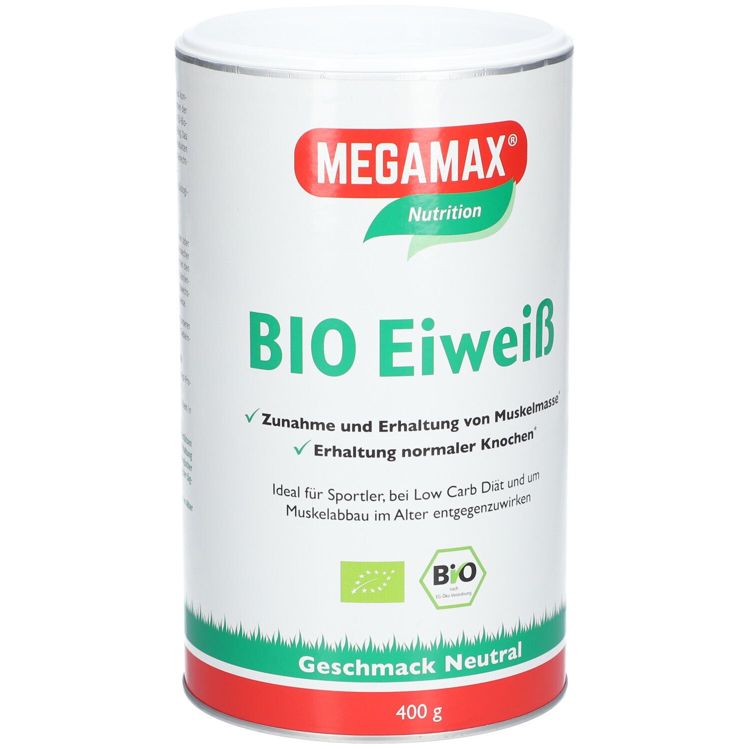 MEGAMAX® Nutrition BIO Eiweiß Geschmack-Neutral