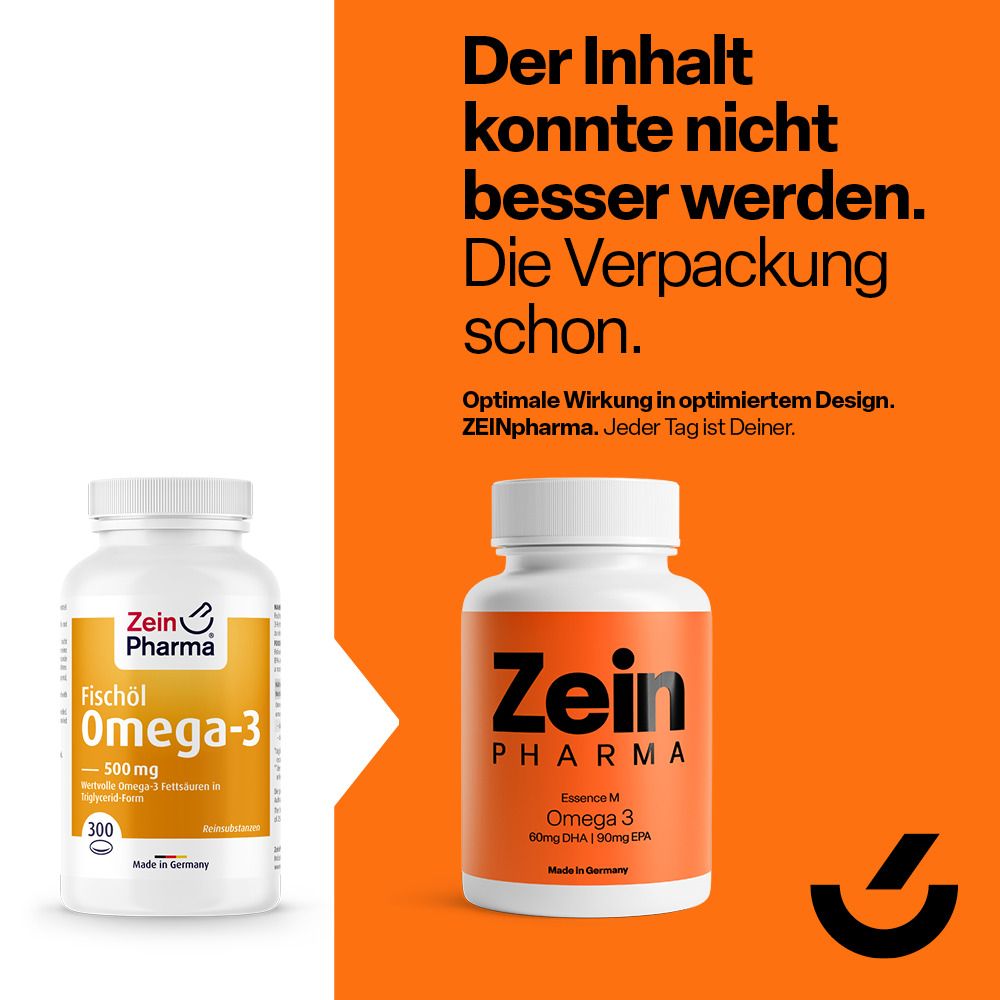 ZeinPharma® Omega 3 Fischöl Kapseln 500 mg