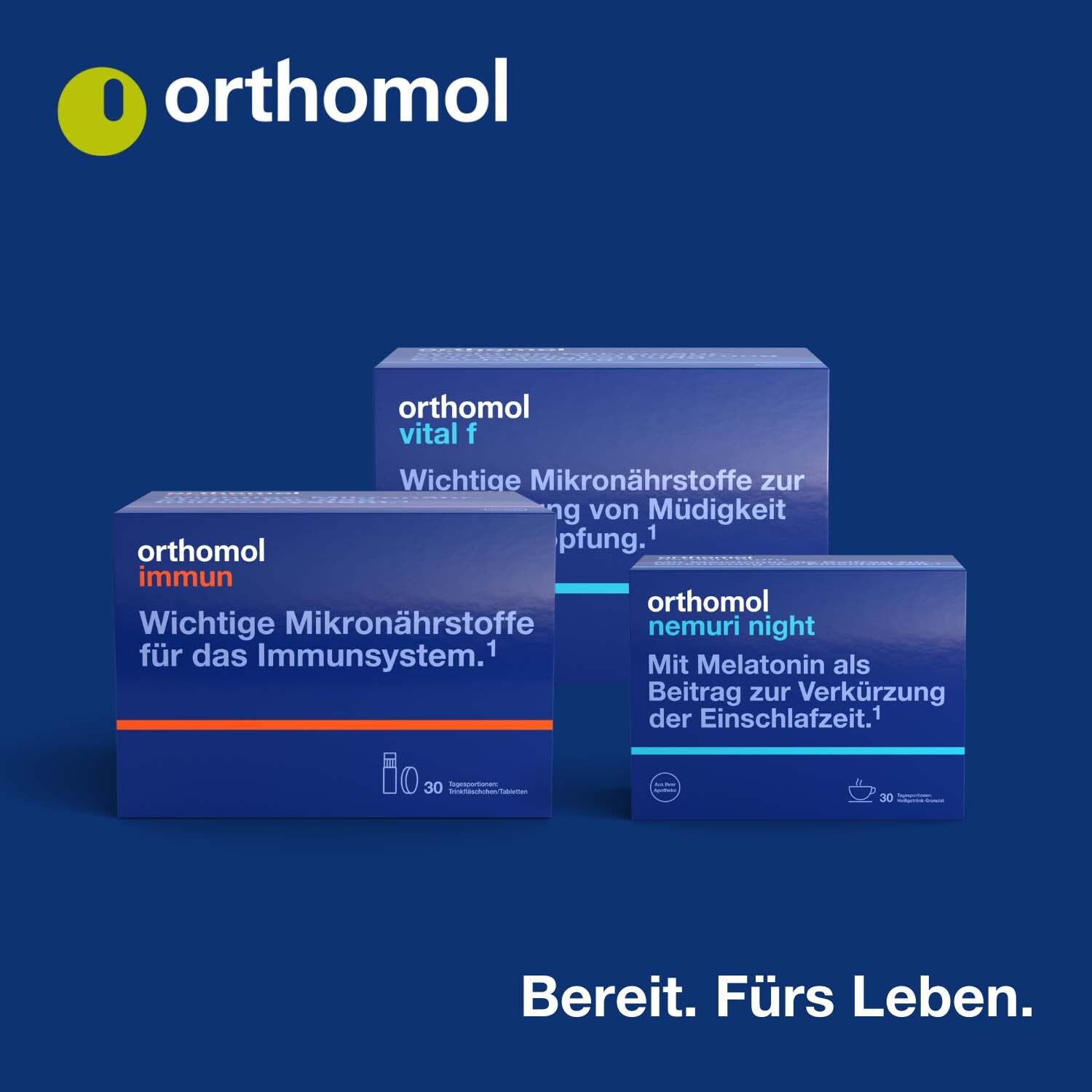 Orthomol Aurinor - unterstützt den Energiestoffwechsel - mit Omega-3-Fettsäure, Vitamin C, Magnesium und Zink - Granulat/Kapseln