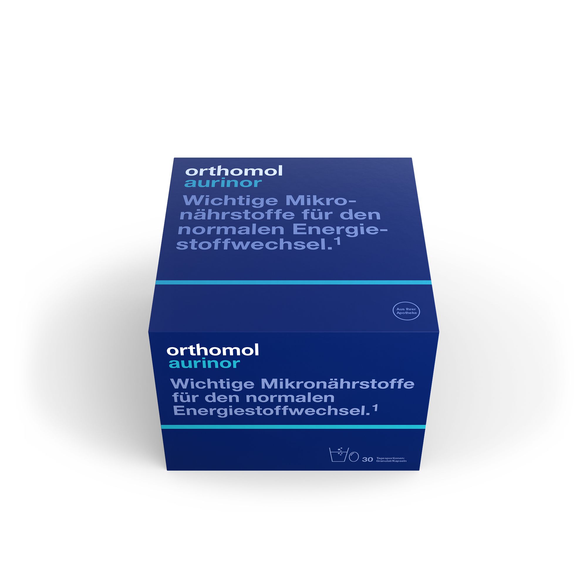 Orthomol Aurinor - unterstützt den Energiestoffwechsel - mit Omega-3-Fettsäure, Vitamin C, Magnesium und Zink - Granulat/Kapseln