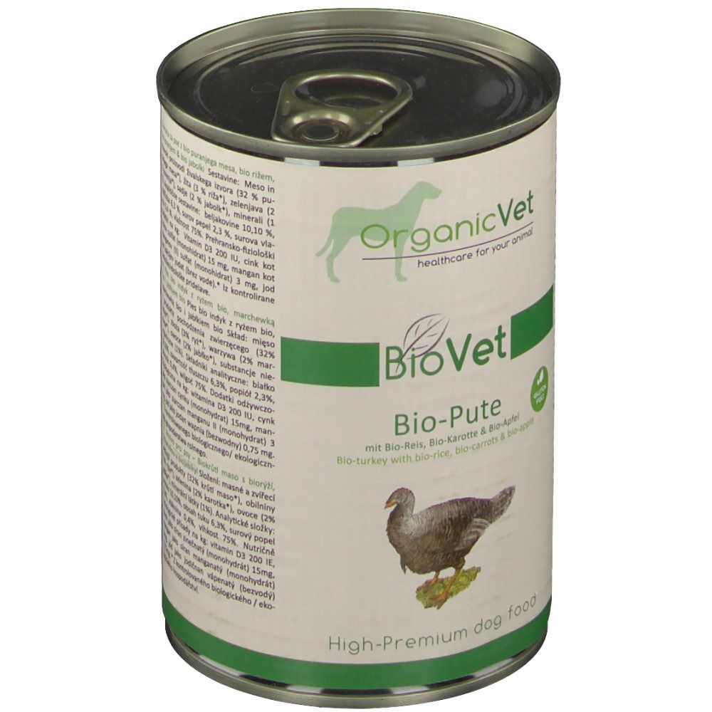 OrganicVet HUND Nassfutter BioVet Bio-Pute