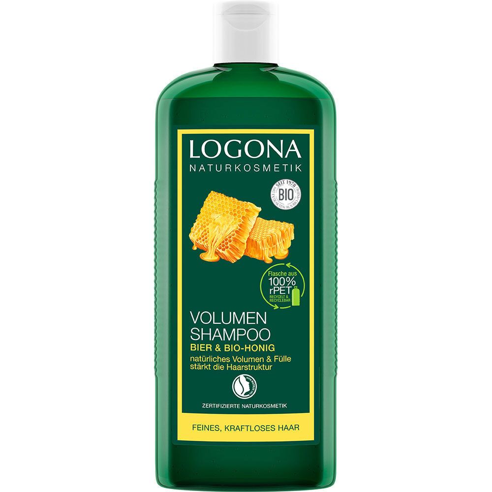 LOGONA Naturkosmetik Volumen Shampoo Bier und Bio- Honig