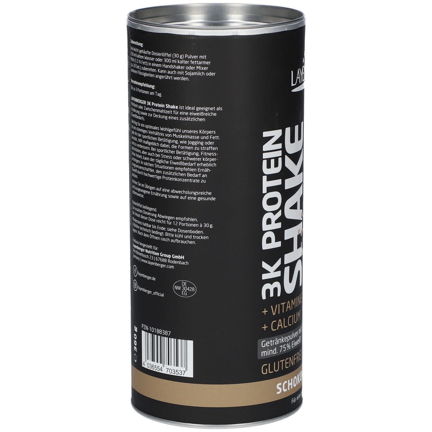 LAYENBERGER® 3K Protein Shake Schoko-Kaffee