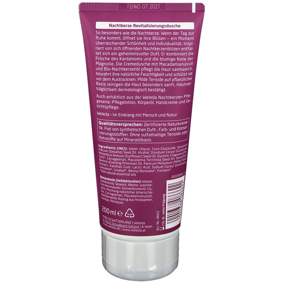 Weleda Nachtkerze Revitalisierungsdusche