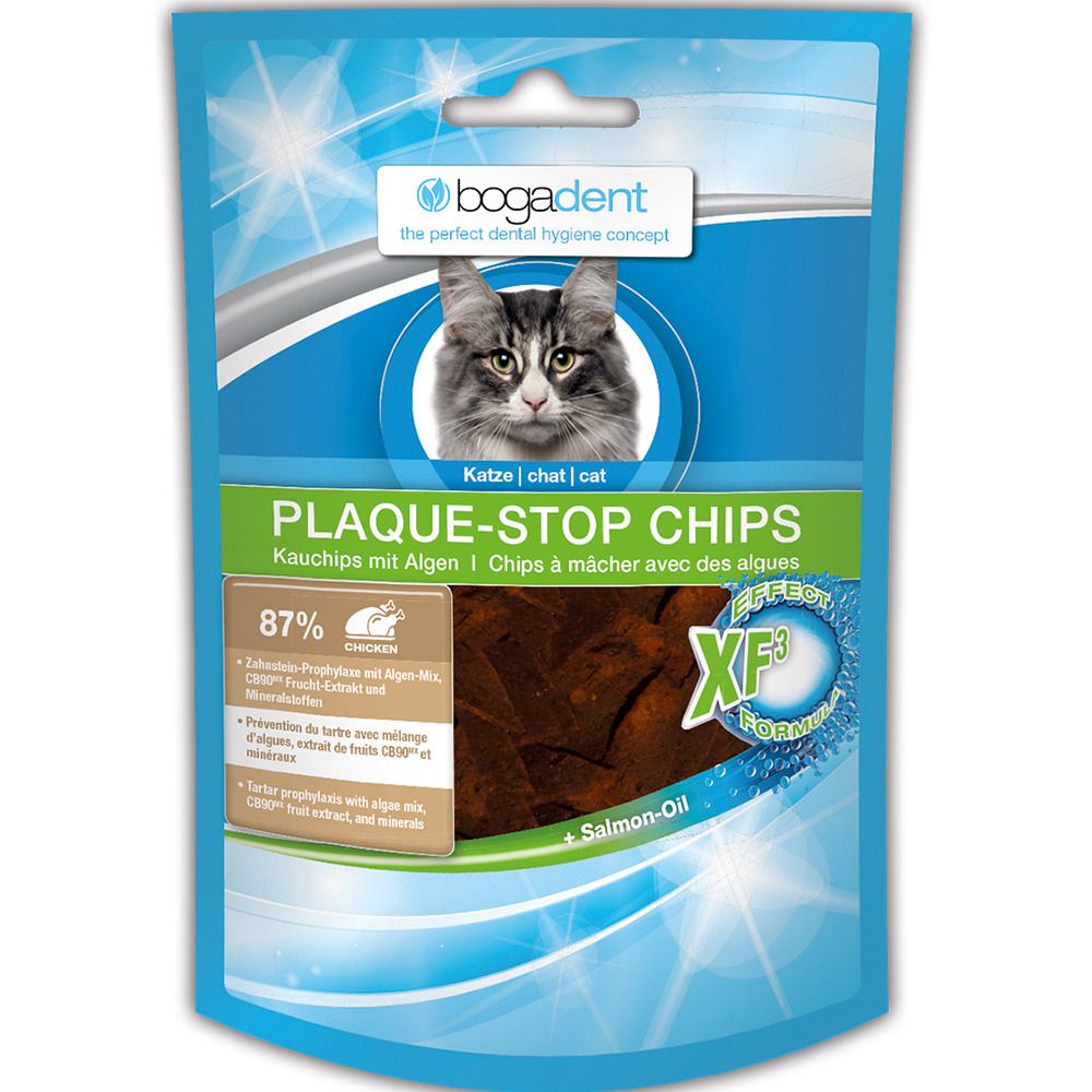 bogadent Plaque-Stop Chips Huhn für Katzen