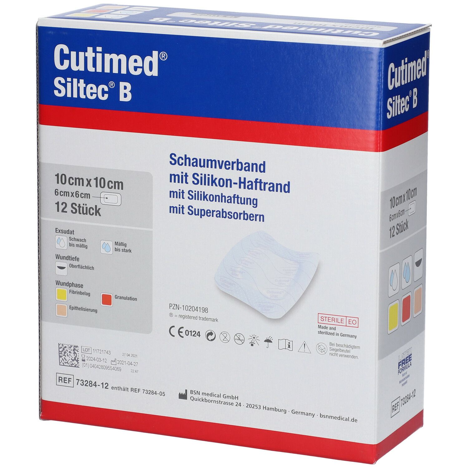 Cutimed® Siltec B 10 cm x 10 cm