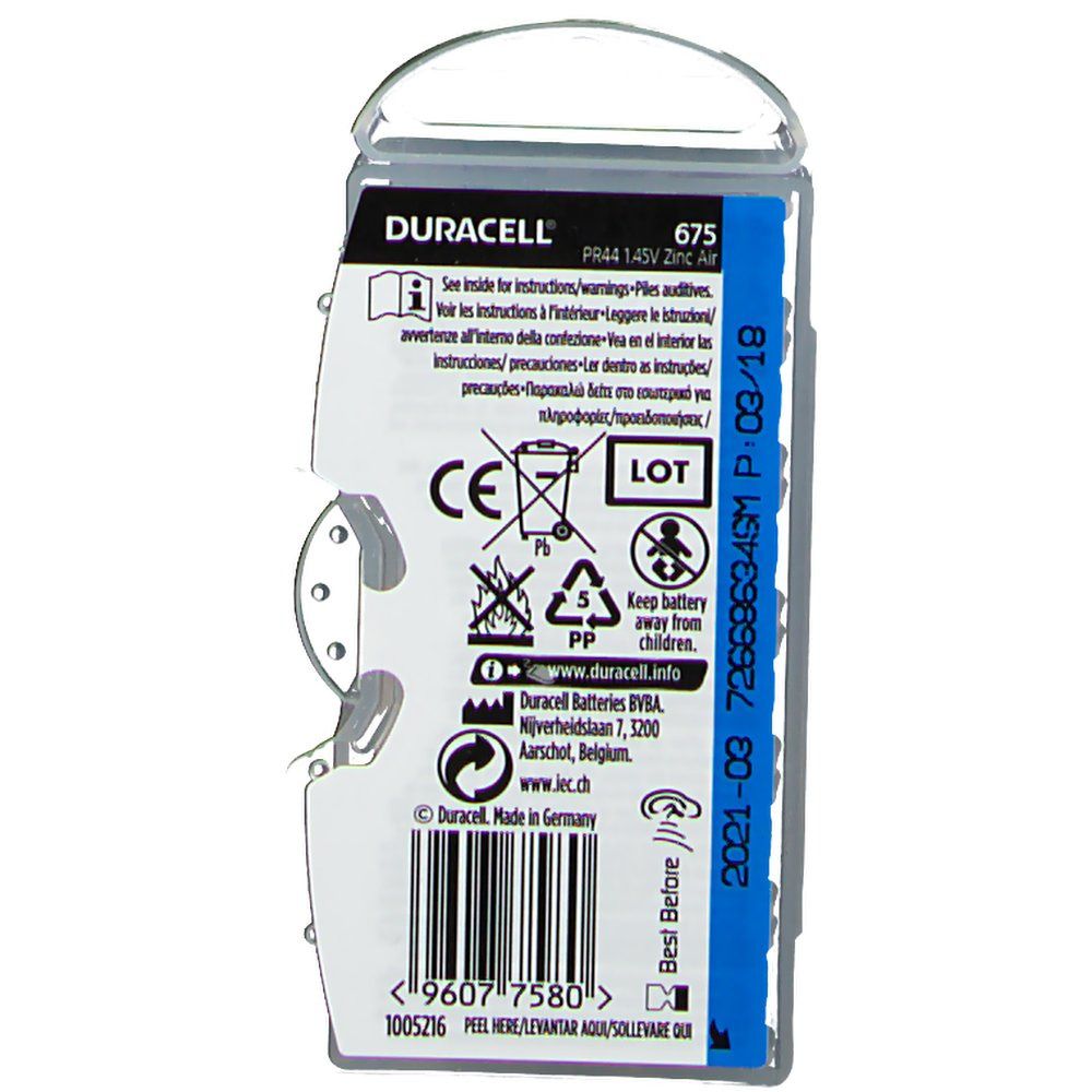 DURACELL® EASYTAB 675 PR44