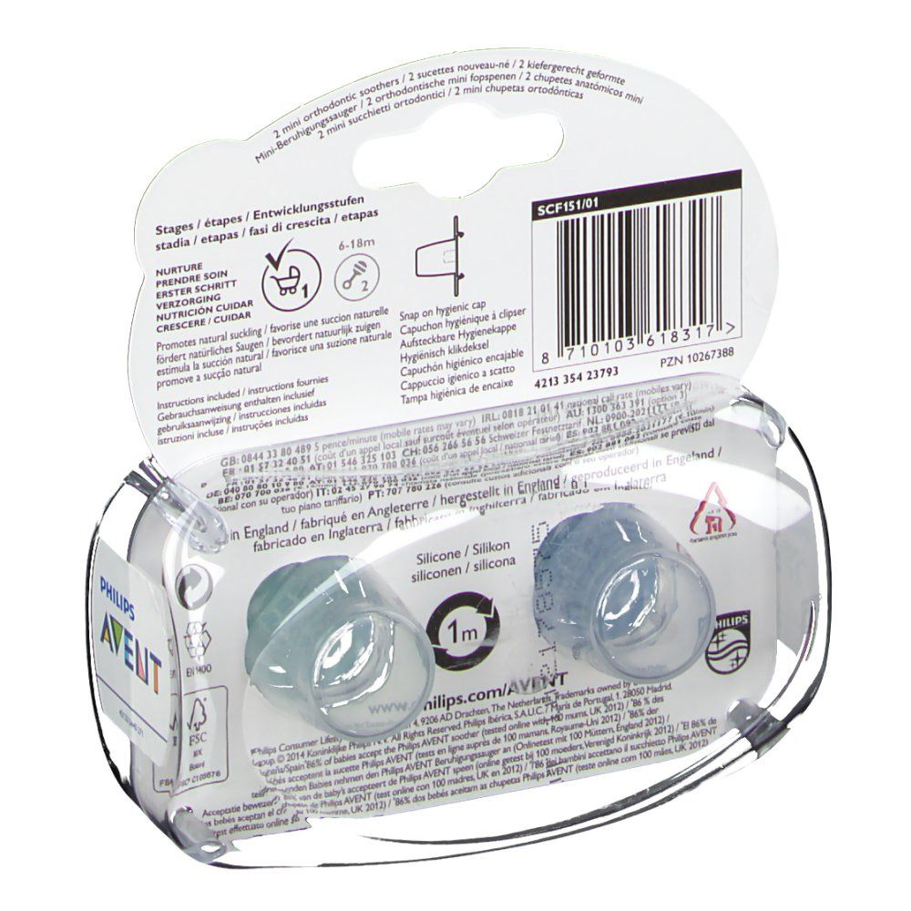 Philips® AVENT Beruhigungssauger Neugeborene 0 - 2 Monate Jungen