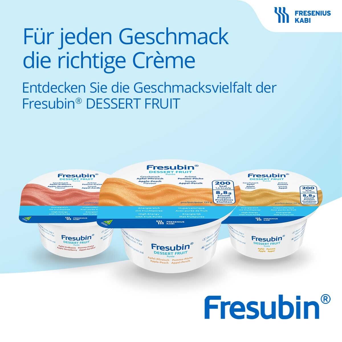 Fresubin Dessert Fruit Mischkarton | Aufbaukost bei Mangelernährung & Appetitlosigkeit