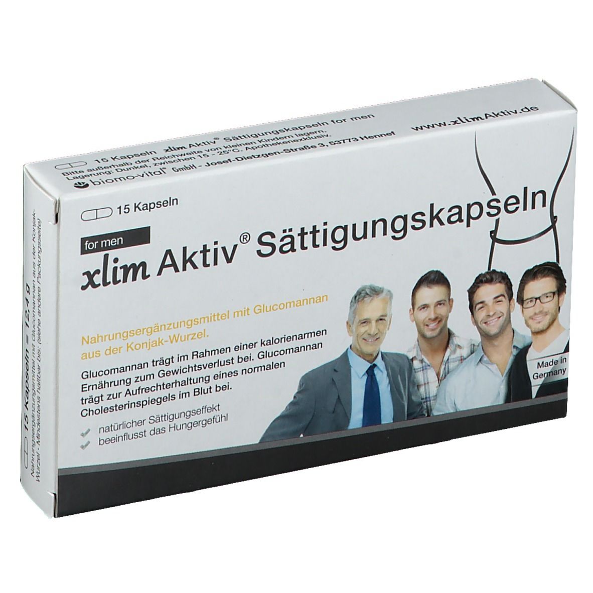 xlim® Aktiv Sättigungskapseln for men