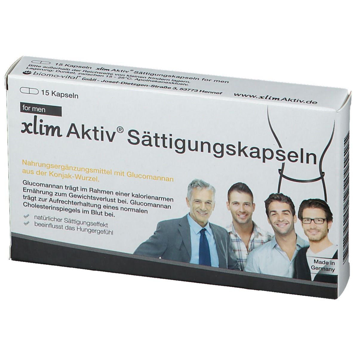 xlim® Aktiv Sättigungskapseln for men