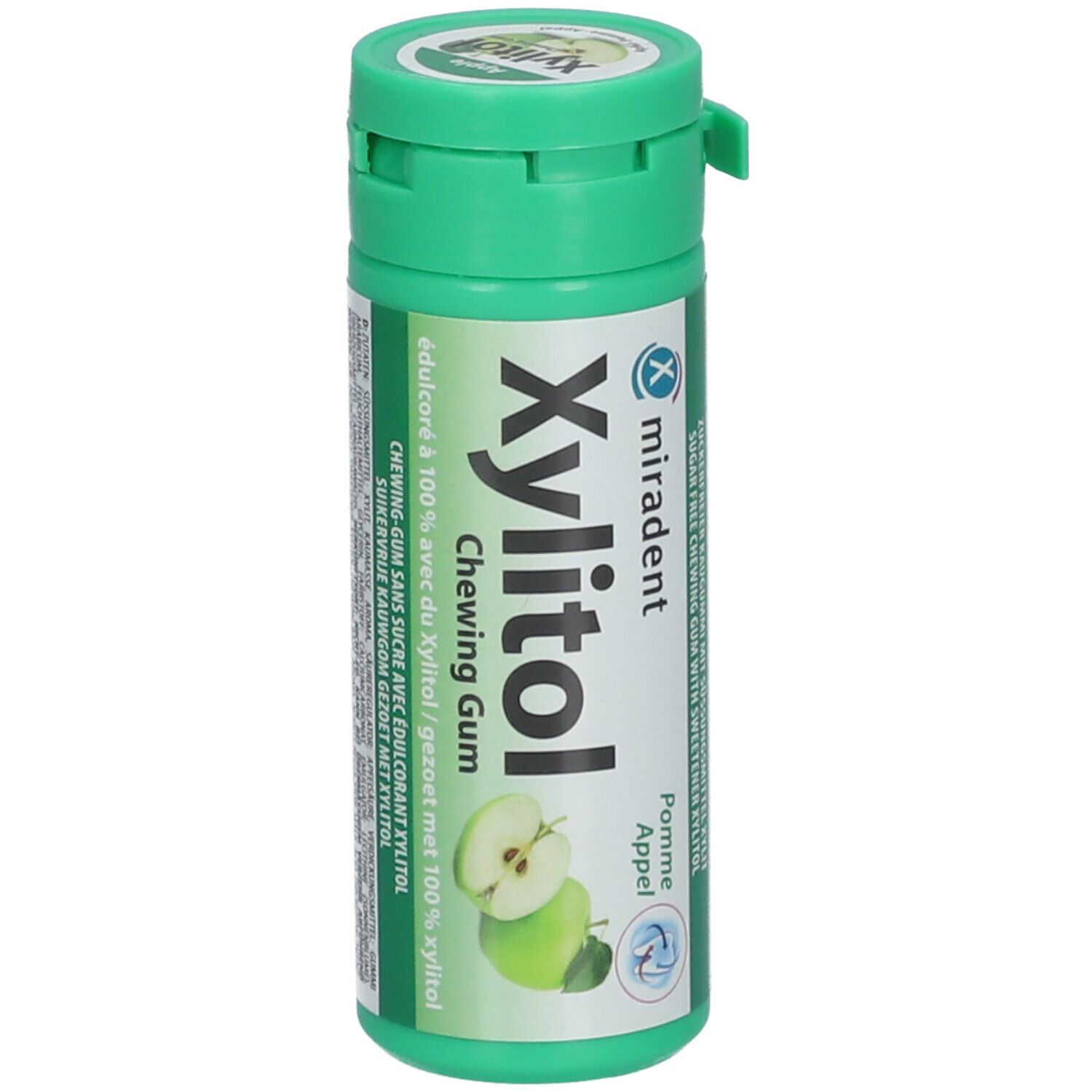 miradent Xylitol Chewing Gum Apfel für Kinder