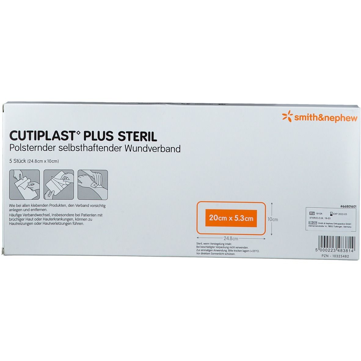 CUTIPLAST® Plus steril 24,8 x 10 cm