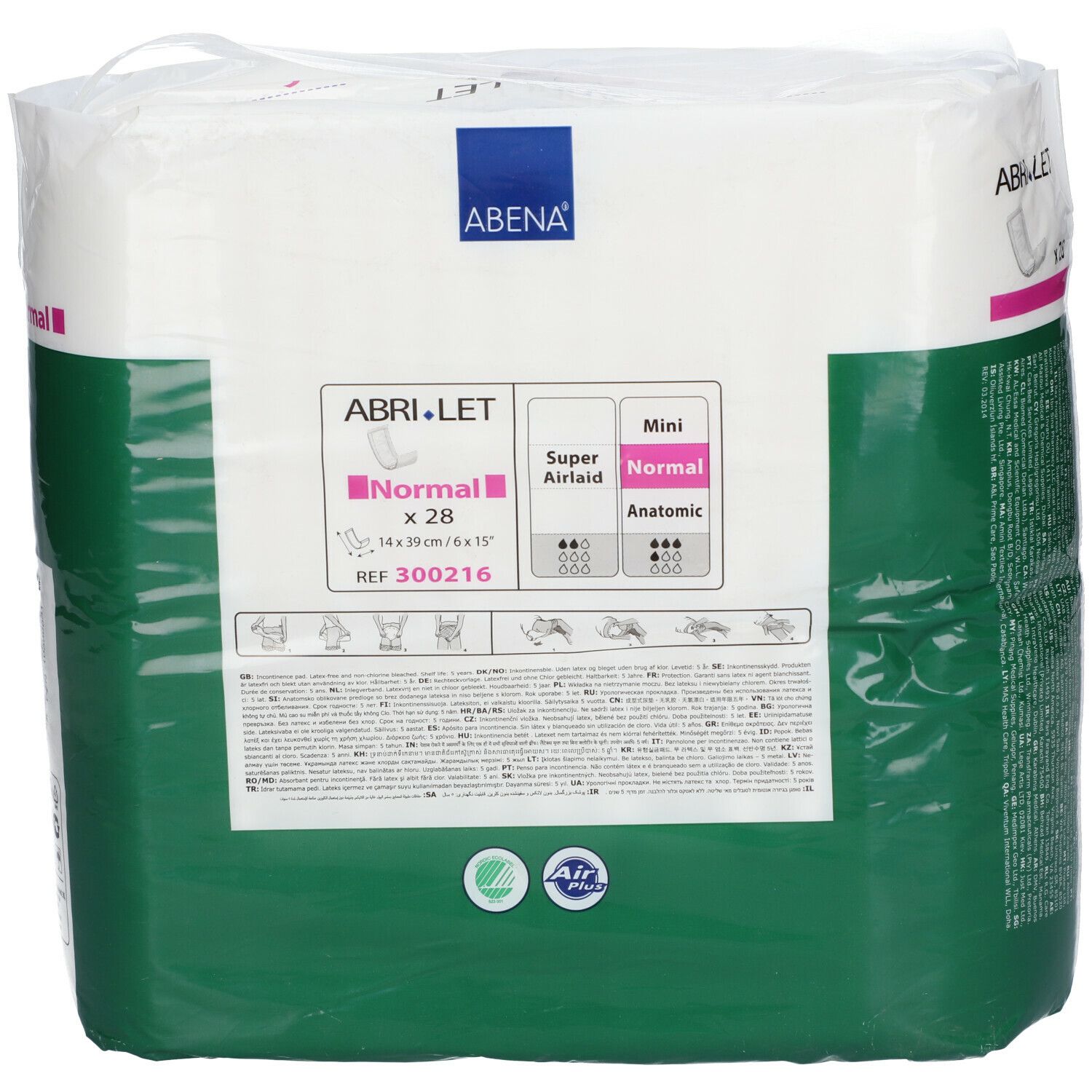 ABRI Let normal Vorlage 14x39 cm