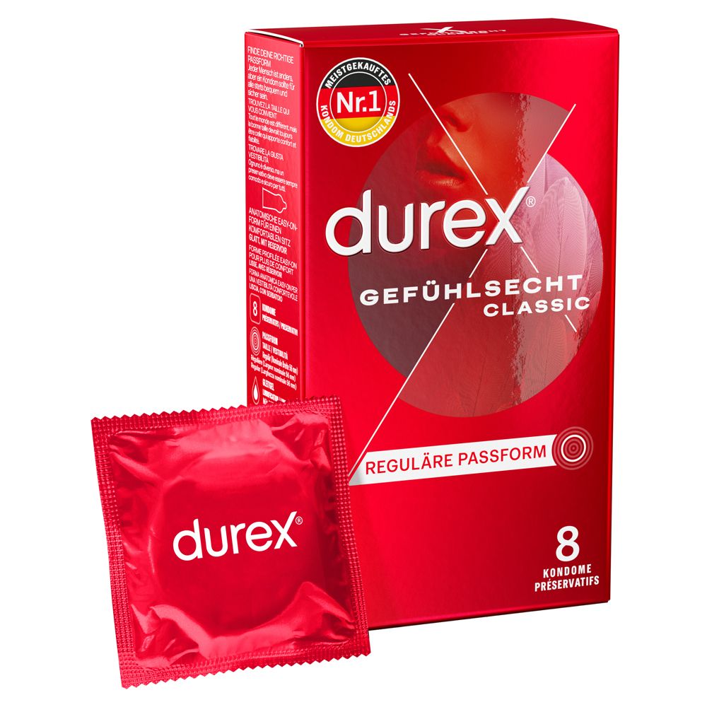 durex® Gefühlsecht Kondome 8 St - Shop Apotheke