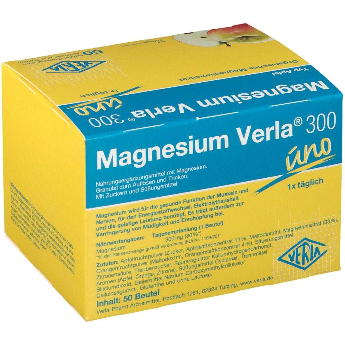 Magnesium Verla® 300 uno Apfel