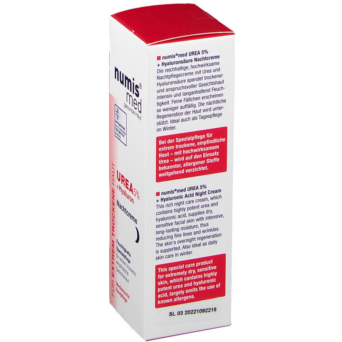 numis® med UREA Nachtcreme 5% +Hyaluronsäure