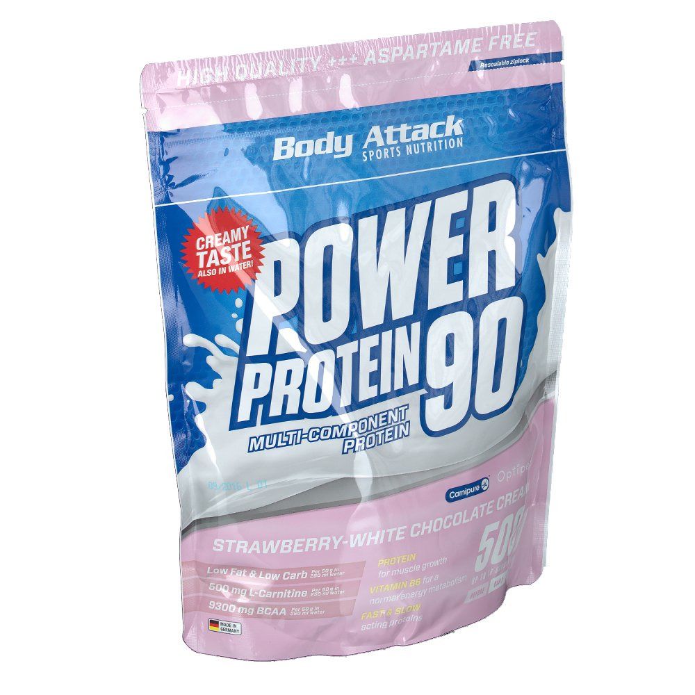 Body Attack Power Protein 90 Strawberry white Chocolate Cream