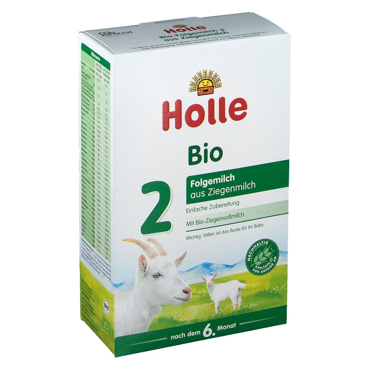 Holle Bio 2 Folgemilch auf Ziegenmilchbasis ab dem 7. Monat