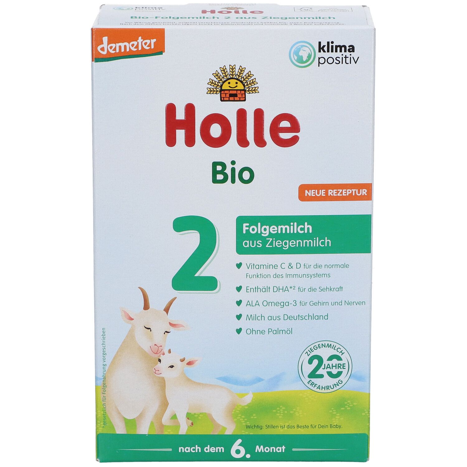 Holle Bio 2 Folgemilch auf Ziegenmilchbasis ab dem 7. Monat