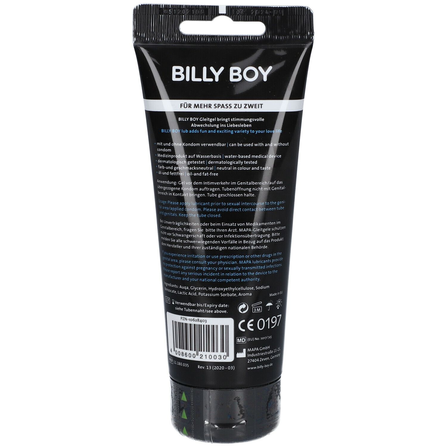 BILLY BOY Gleitgel 200 ml - Shop Apotheke