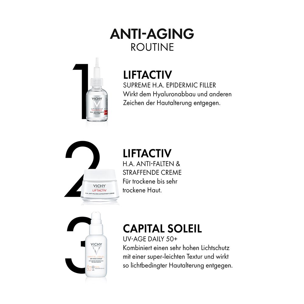  Vichy Liftactiv Hyaluron Anti-Falten & Straffheit Creme: Straffende Anti-Aging-Creme für trockene Haut