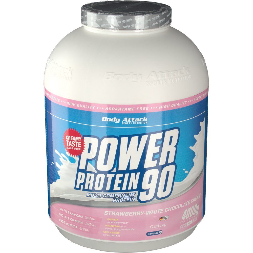 Body Attack Power Protein 90 Strawberry white Chocolate Cream