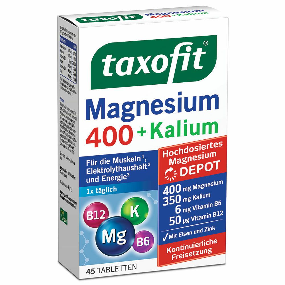 taxofit® Magnesium 400 + Kalium Tabletten