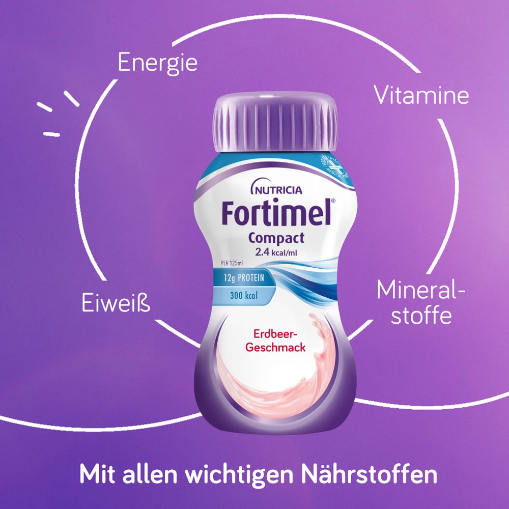 Fortimel® Compact 2.4 Trinknahrung – Mischkarton mit 32 Flaschen