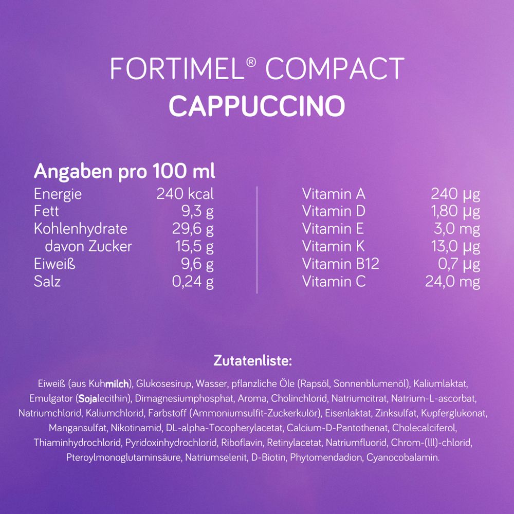 Fortimel® Compact 2.4 Trinknahrung Cappuccino