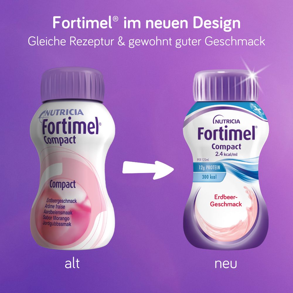 Fortimel® Compact 2.4 Trinknahrung Erdbeere