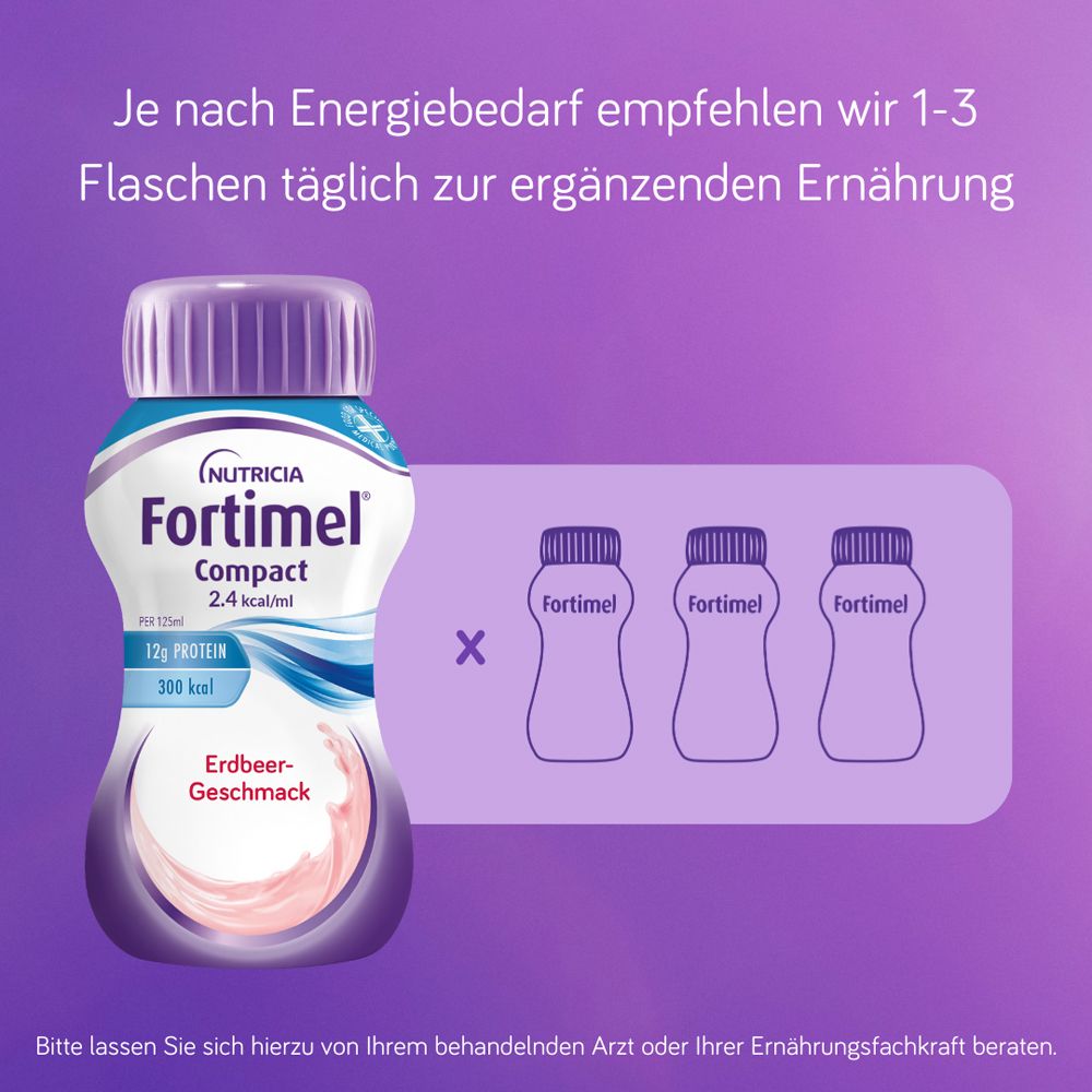 Fortimel® Compact 2.4 Trinknahrung Erdbeere